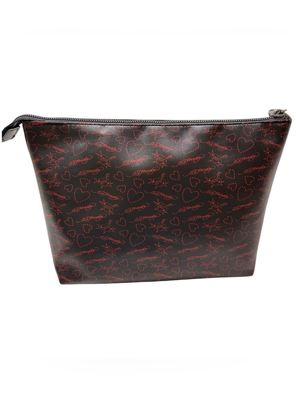 Ed Hardy large embellished makeup pouch NWT - Picture 2 of 8